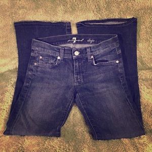 7 For All Mankind DOJO Blue Stitch Rhinestone “25”